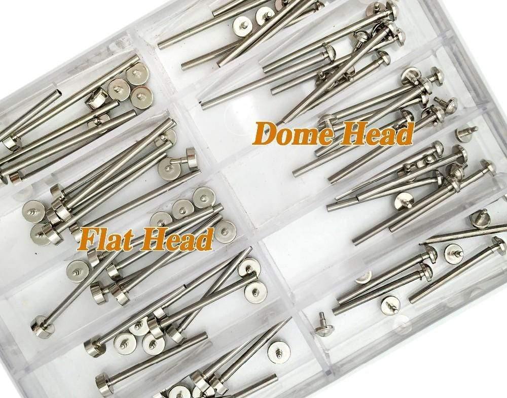 Planet Gates 5 Size Stainless Steel Watch Band Spring Bar Strap Link Pins Repair Tool -- Watch Parts Lug Screw 16 - 24mm Herramientas