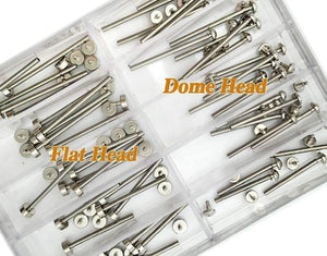 Planet Gates 5 Size Stainless Steel Watch Band Spring Bar Strap Link Pins Repair Tool -- Watch Parts Lug Screw 16 - 24mm Herramientas