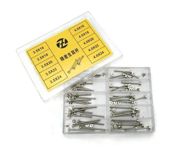 5 Size Stainless Steel Watch Band Spring Bar Strap Link Pins Repair Tool -- Watch Parts Lug Screw 16 - 24mm Herramientas - Planet Gates
