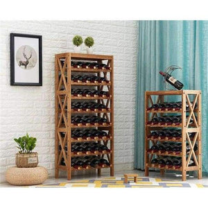 Planet Gates 5 Tier Modern Wooden Wine Rack Cabinet Display Shelf Bar Globe for Home Bar Furniture Oak Wood 25-40 Bottles Wine Rack Holders Storage