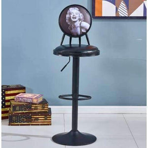 Planet Gates 5 Vintage chairs. American bar stools. Use a high - foot dining chair.