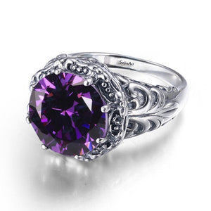 Planet Gates 5 Vintage Jewelry Design Silver Ring Wedding 925 Sterling Silver Amethyst Luxury Brand Rings