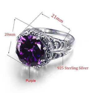 Planet Gates 5 Vintage Jewelry Design Silver Ring Wedding 925 Sterling Silver Amethyst Luxury Brand Rings
