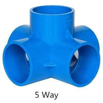 Multifunction Pvc Pipe Connector DIY Shelf Support Joint 3 4 5 6 Way Splitter 20 -50mm Tube Coupler Adapter Garden Pipe Fittings