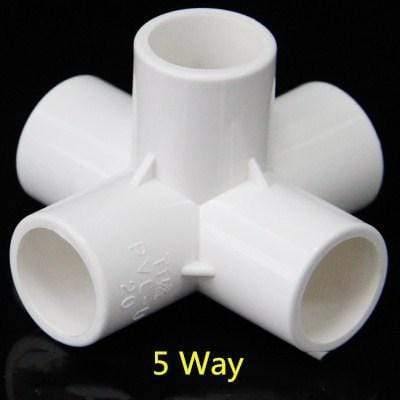 Multifunction Pvc Pipe Connector DIY Shelf Support Joint 3 4 5 6 Way Splitter 20 -50mm Tube Coupler Adapter Garden Pipe Fittings
