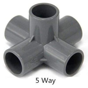 Multifunction Pvc Pipe Connector DIY Shelf Support Joint 3 4 5 6 Way Splitter 20 -50mm Tube Coupler Adapter Garden Pipe Fittings
