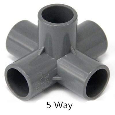 Multifunction Pvc Pipe Connector DIY Shelf Support Joint 3 4 5 6 Way Splitter 20 -50mm Tube Coupler Adapter Garden Pipe Fittings