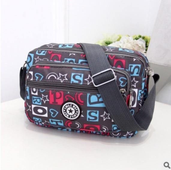 Planet Gates 5 Women Fashion Solid Color Zipper Waterproof Nylon Shoulder Bag Female Crossbody Bag Ladies Bolsa Feminina Waterproof Travel Bag