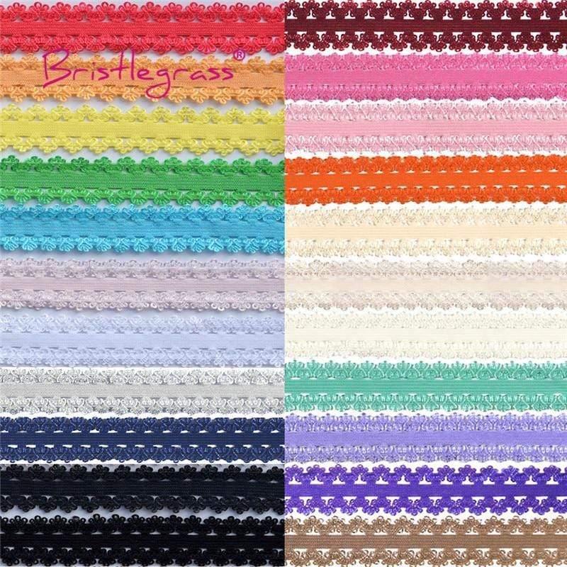 Planet Gates 5 Yard 3/4" 20mm Picot Loop Crown Frilly Lace Trim Elastics Spandex Bands Hair Tie Headband Tutu Dress Sewing Craft