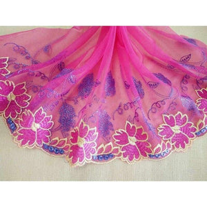 Planet Gates 5 Yards Embroidered Lace Edge Trim Ribbon Wedding Applique DIY Craft Arts Crafts Lace Trimmings For Sewing Supplies