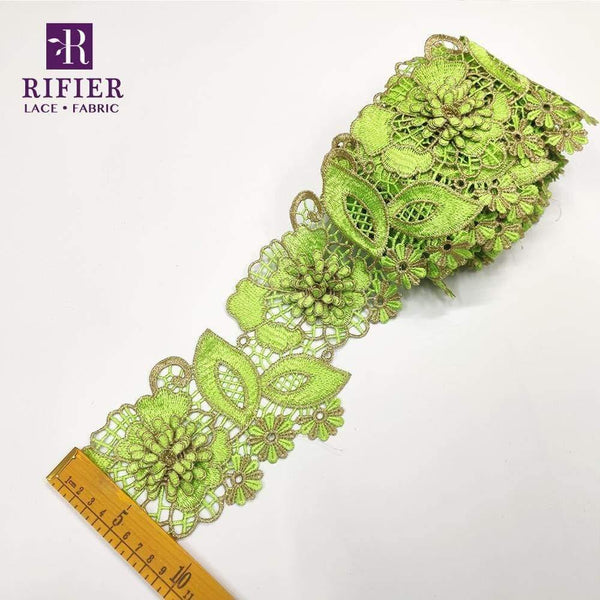 Planet Gates 5 Yards Embroidered Lace Ribbon Tape With 5 Yards Bazin Riche Getzner For African Women Daily Dresses Sewing Decoration Laces