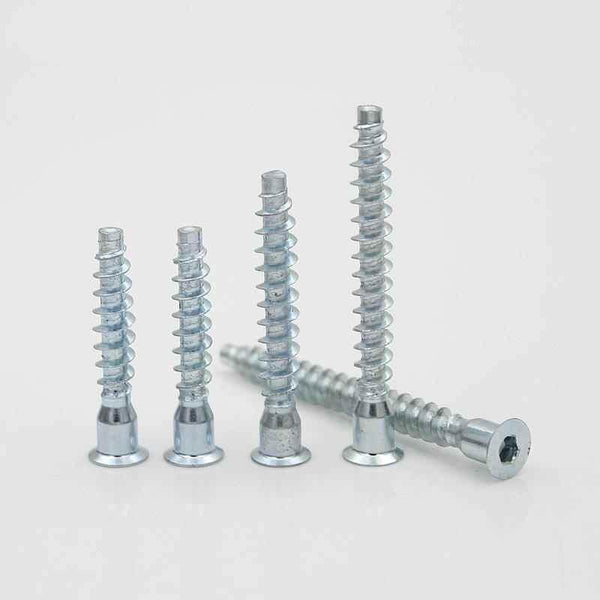 50/100/200/500/1000Pcs/Lot Hex or Pozi Drive Countersunk Head Furniture Confirmat Screws for Wood DIY Knock Down K/D