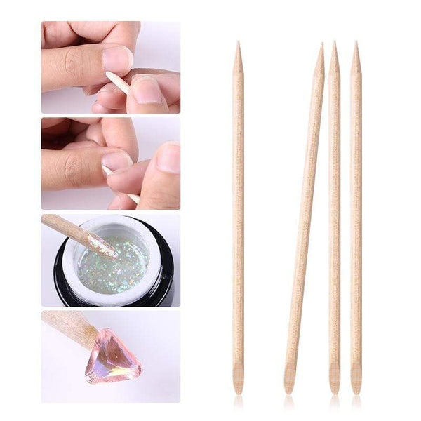 Planet Gates 50/100/200 Pcs Nail Art Design Orange Wood Stick Sticks Cuticle Pusher Remover Manicure Pedicure Care Professional Nail Art Tool