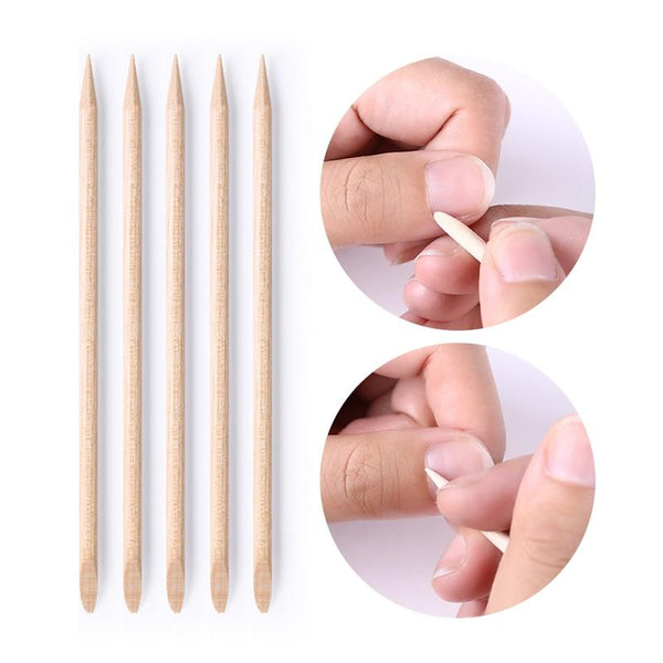 Planet Gates 50/100/200 Pcs Nail Art Design Orange Wood Stick Sticks Cuticle Pusher Remover Manicure Pedicure Care Professional Nail Art Tool