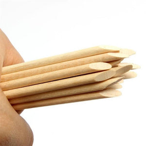Planet Gates 50/100/200 Pcs Nail Art Design Orange Wood Stick Sticks Cuticle Pusher Remover Manicure Pedicure Care Professional Nail Art Tool