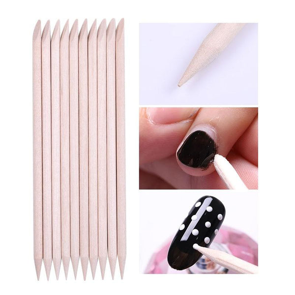 Planet Gates 50/100/200 Pcs Nail Art Design Orange Wood Stick Sticks Cuticle Pusher Remover Manicure Pedicure Care Professional Nail Art Tool