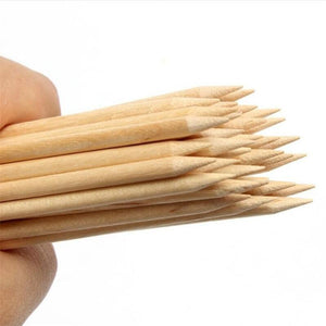 Planet Gates 50/100/200 Pcs Nail Art Design Orange Wood Stick Sticks Cuticle Pusher Remover Manicure Pedicure Care Professional Nail Art Tool