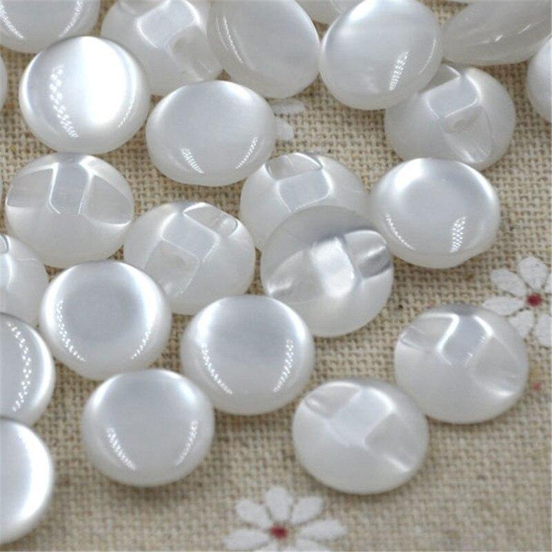 Planet Gates 50/100 Pcs White Transparent/Mixed RESIN Buttons Round Brand Button 12.5MM Coat Boots Sewing Clothes Accessory PT82