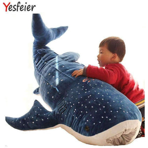 Planet Gates 50/100cm New Style Blue Shark Plush Toys Big Fish Cloth doll Whale stuffed plush animals doll Children Birthday Gift