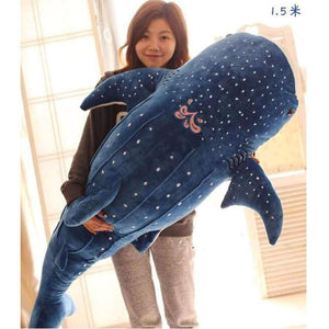 Planet Gates 50/100cm New Style Blue Shark Plush Toys Big Fish Cloth doll Whale stuffed plush animals doll Children Birthday Gift