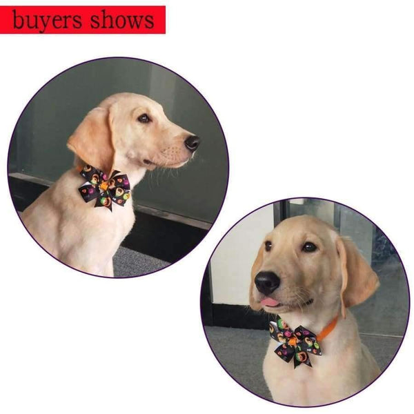 Planet Gates 50/100pc Dog Bow Ties Halloween Christmas Pet Cat Puppy Bowties Neckties  Accessories Dog Holiday Grooming products Supplies