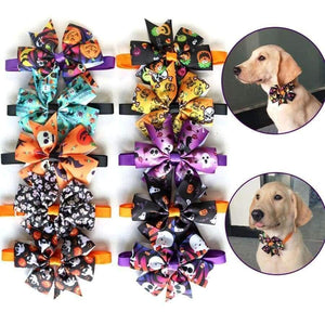 Planet Gates 50/100pc Dog Bow Ties Halloween Christmas Pet Cat Puppy Bowties Neckties  Accessories Dog Holiday Grooming products Supplies