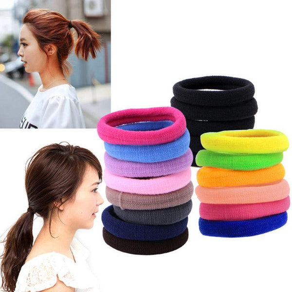 50/100Pcs 35mm Diameter High Elastic Hair Bands for Women Girls Hairband Rubber Ties Ponytail Holder Scrunchies Hair Accessories
