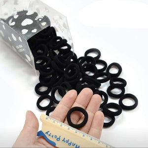 50/100Pcs 35mm Diameter High Elastic Hair Bands for Women Girls Hairband Rubber Ties Ponytail Holder Scrunchies Hair Accessories