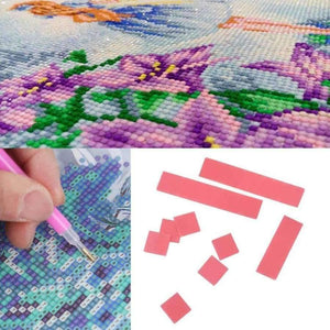 Planet Gates 50/100pcs Diamond Painting Glue Clay Drilling Mud Rhinestone Paste Stick Diamond Embroidery Tool Mosaic Accessories Craft Supply