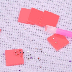 Planet Gates 50/100pcs Diamond Painting Glue Clay Drilling Mud Rhinestone Paste Stick Diamond Embroidery Tool Mosaic Accessories Craft Supply