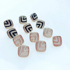Planet Gates 50/150pcs 10mm Square Dripping Oil Shank Plating Buttons  DIY Apparel Sewing Accessories Shirt Buttons