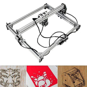 Planet Gates 50*65cm Mini 3000MW Blue CNC Laser Engraving Machine 2Axis DC 12V DIY Engraver Desktop Wood Router/Cutter/Printer+ Laser Goggles