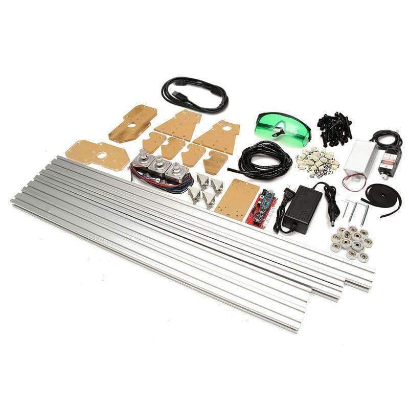 Planet Gates 50*65cm Mini 3000MW Blue CNC Laser Engraving Machine 2Axis DC 12V DIY Engraver Desktop Wood Router/Cutter/Printer+ Laser Goggles