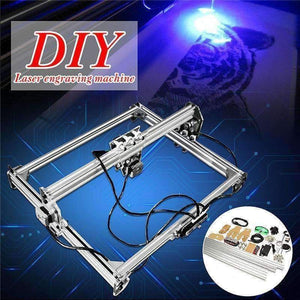 Planet Gates 50*65cm Mini 3000MW Blue CNC Laser Engraving Machine 2Axis DC 12V DIY Engraver Desktop Wood Router/Cutter/Printer+ Laser Goggles