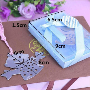 Planet Gates 50 Bulk Blue Pink Snowman Children Bookmark Bridal Baby Shower Giveaway Kids Party Souvenirs Wedding Favors and Gifts For Guest