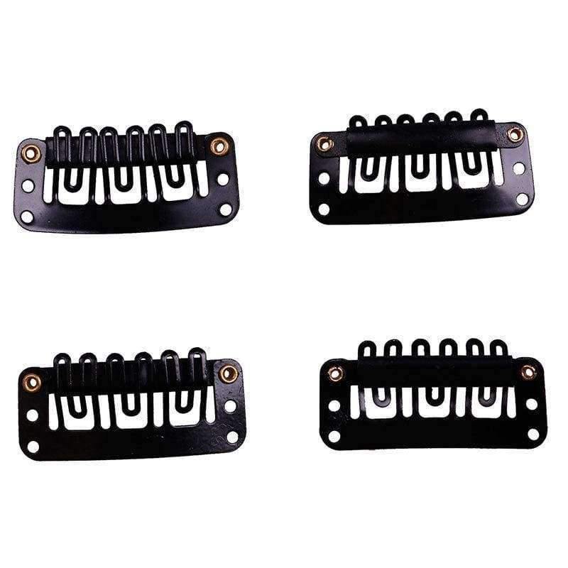 Planet Gates 50 PCS 3.2cm U shape 6 teeth Snap Clip For Hair Extension Wigs Weft Weave 32mm 4 Colors Available