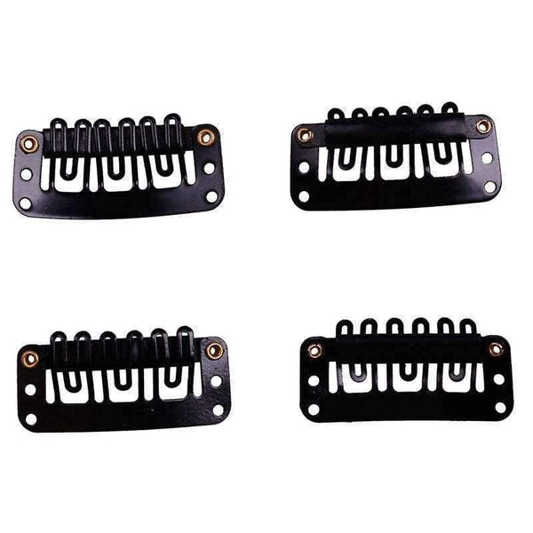 Planet Gates 50 PCS 3.2cm U shape 6 teeth Snap Clip For Hair Extension Wigs Weft Weave 32mm 4 Colors Available