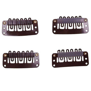 Planet Gates 50 PCS 3.2cm U shape 6 teeth Snap Clip For Hair Extension Wigs Weft Weave 32mm 4 Colors Available