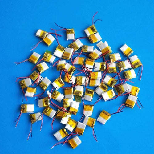 50 Pcs 30mAh Small Size Lithium Polymer Lipo Rechargeable Battery 3.7V For MP3 Bluetooth Speaker
