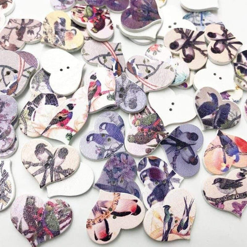 Planet Gates 50 pcs  Color 1 50/100pcs Mix Style Wooden Buttons Fit Sewing Scrapbooking Decoration 20mm W477
