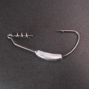 Planet Gates 50 pcs/lot Fishing Hook Centering Pins Spiral Fishing bait Steel Spring Crank Lock for Soft Lure Fishing Accessories Tackle