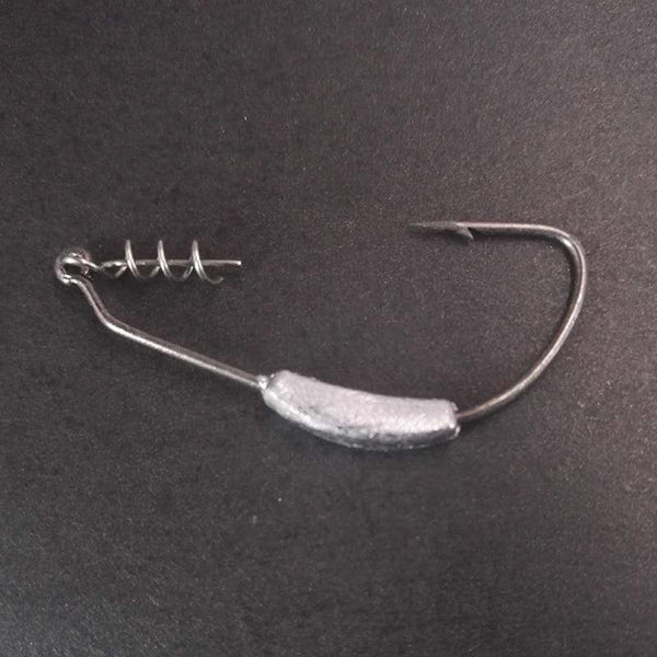 Planet Gates 50 pcs/lot Fishing Hook Centering Pins Spiral Fishing bait Steel Spring Crank Lock for Soft Lure Fishing Accessories Tackle