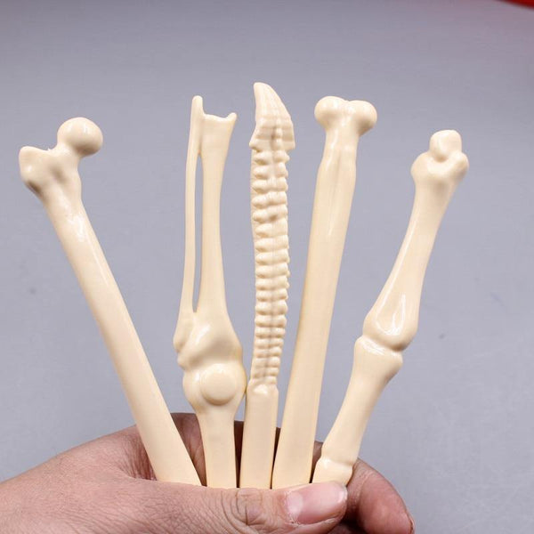 Planet Gates 50 Pcs Wholesale Bone Shape Ballpoint Pen Novelty Pen Writing Supplies Gift School Office