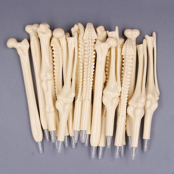 Planet Gates 50 Pcs Wholesale Bone Shape Ballpoint Pen Novelty Pen Writing Supplies Gift School Office