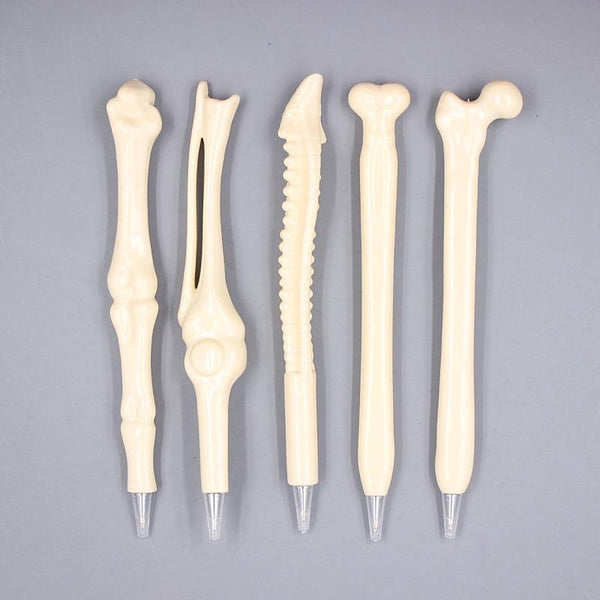 Planet Gates 50 Pcs Wholesale Bone Shape Ballpoint Pen Novelty Pen Writing Supplies Gift School Office
