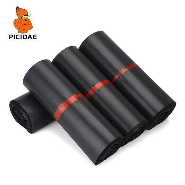 Planet Gates 50 piece / 4x6 inch Black poly mailer shipping plastic packaging bags products mail by Courier storage supplies mailing self adhesive package pouch