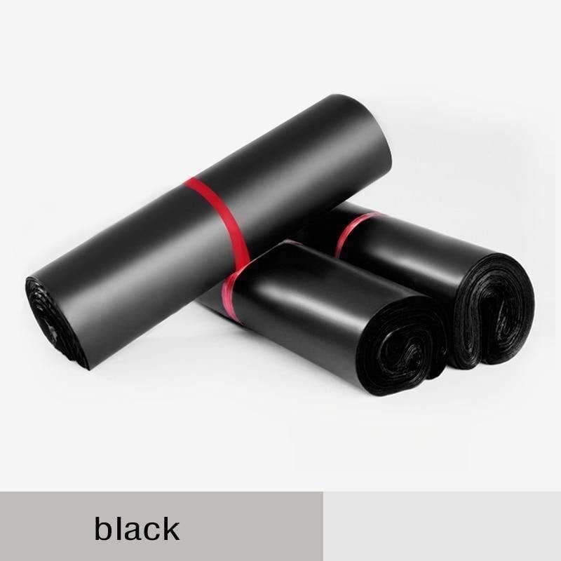 Planet Gates 50 piece / 4x6 inch Black poly mailer shipping plastic packaging bags products mail by Courier storage supplies mailing self adhesive package pouch