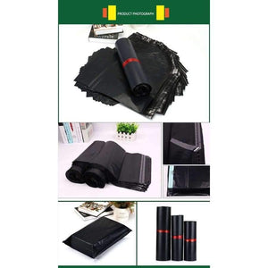 Planet Gates 50 piece / 4x6 inch Black poly mailer shipping plastic packaging bags products mail by Courier storage supplies mailing self adhesive package pouch