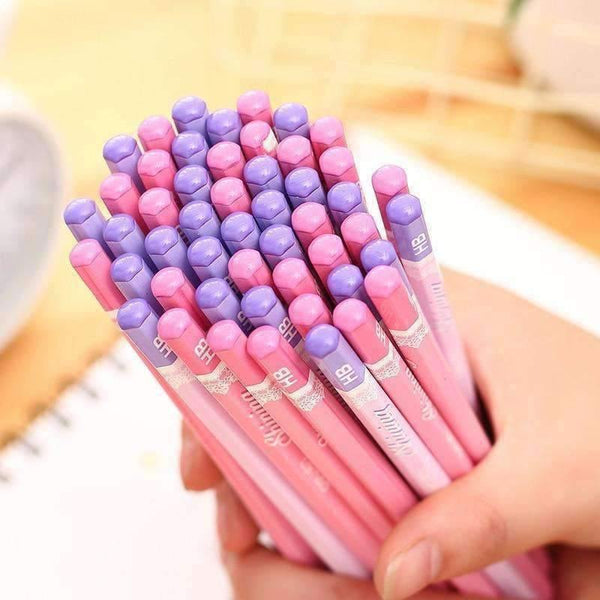 Planet Gates 50 pieces with eraser children pen drawing writing colorful pencils school office supplies stationery accessory