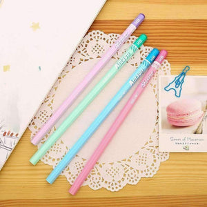 Planet Gates 50 pieces with eraser children pen drawing writing colorful pencils school office supplies stationery accessory